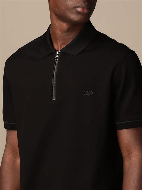 polo salvatore ferragamo|ferragamo black polo shirt.